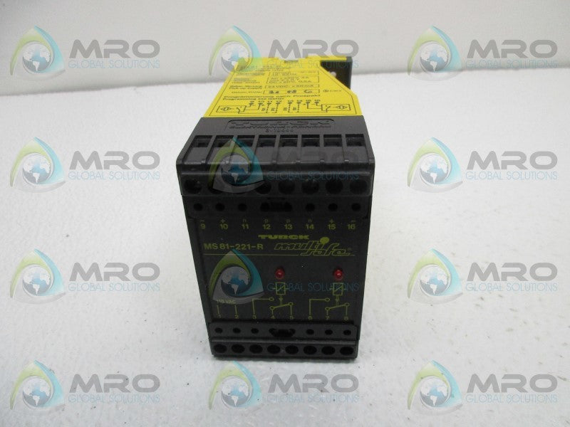 TURCK MS81-221-R POWER SUPPLY RELAY  NSNP