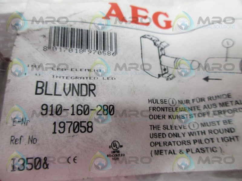 AEG 910-160-280 AUXILIARY CONTACT  NSMP