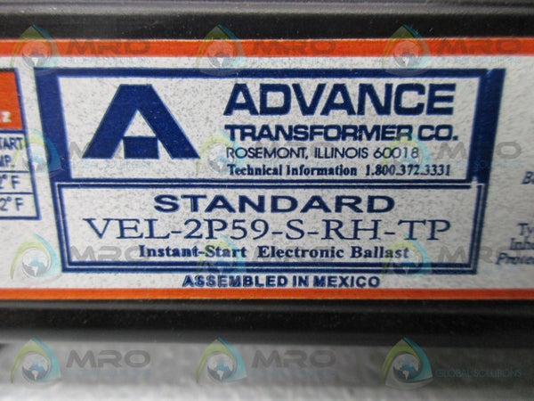ADVANCE VEL-2P59-S-RH-TP BALLAST  NSMP