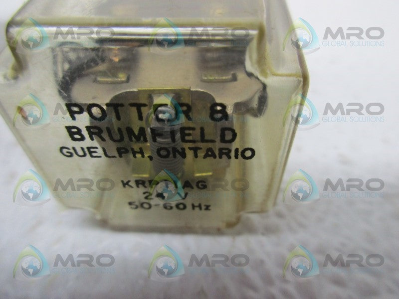POTTER & BRUMFIELD KRP-11AG-24 RELAY 24V  NSNP