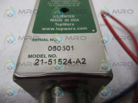 TOPWORX 21-51524-A2 LEVERLESS LIMIT SWITCH * NEW IN BOX *