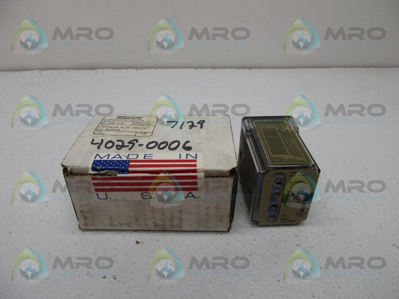 ABSOLUTE PROCESS API4380GDF ISOLATOR TRANSMITTER  NSMP