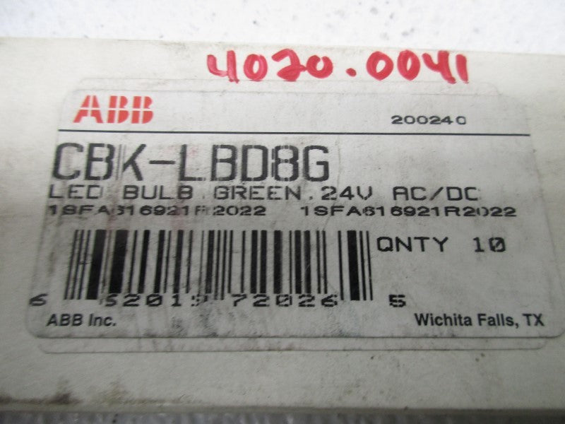 ABB CBK-LBD8G LED BULB GREEN (IN BOX)  NSNP