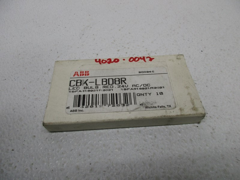 ABB CBK-LBD8R LED BULB RED (IN BOX)  NSNP