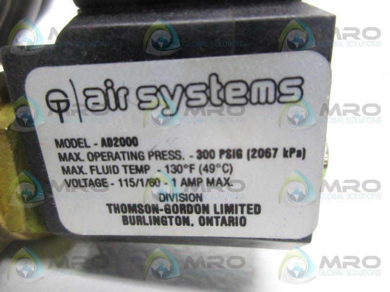 AIR SYSTEMS AD2000-115 VALVE DRAIN  NSMP