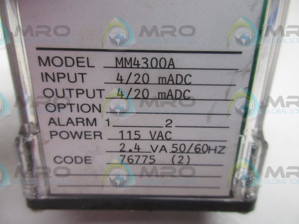 WILKERSON MM4300A RELAY MODULE 4/20MADC 4/20MADC 115VAC  UNMP