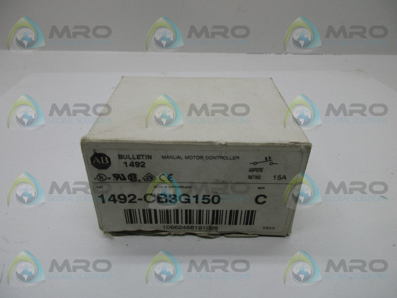 ALLEN BRADLEY 1492-CB3G150 SER. C NSMP