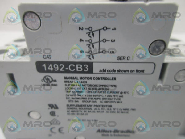 ALLEN BRADLEY 1492-CB3G150 SER. C NSMP