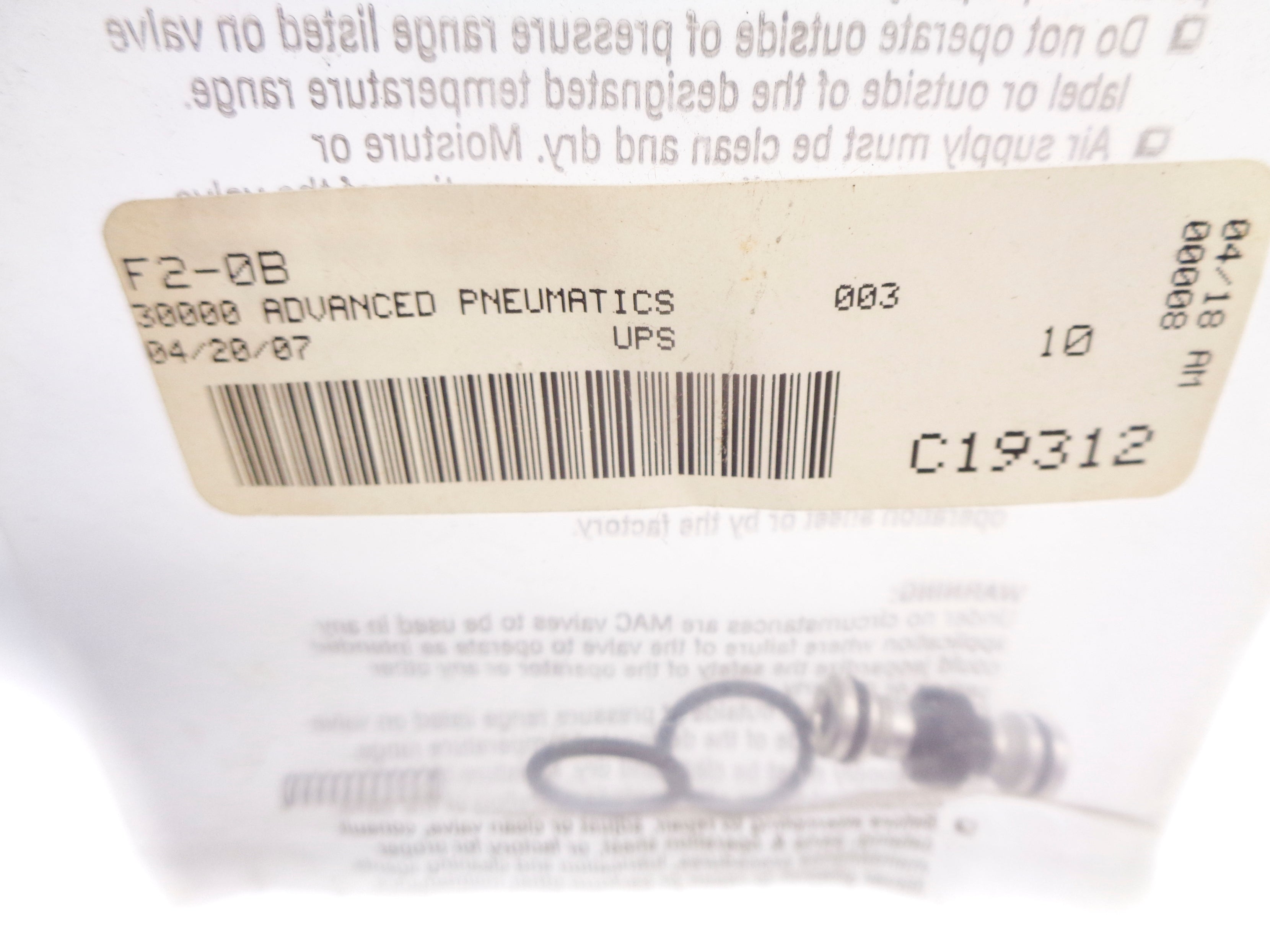ADVANCED PNEUMATICS F2-0B NSMP