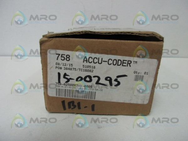 ACC-CODER 758-A-21-S-2500-R3-HV-1-2-SR-CE  ENCODER  NSMP