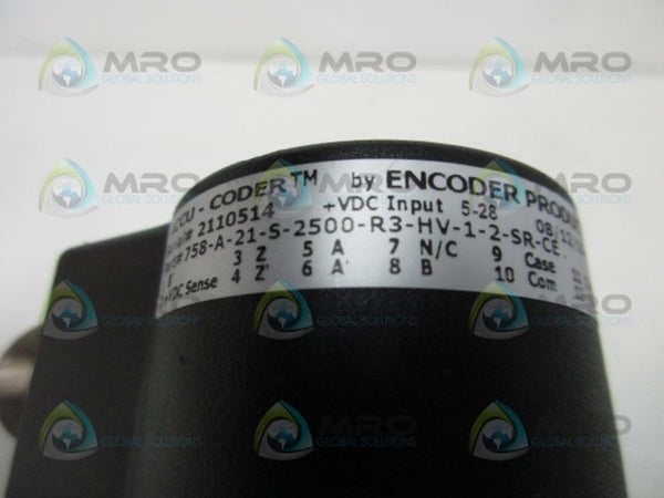 ACC-CODER 758-A-21-S-2500-R3-HV-1-2-SR-CE  ENCODER  NSMP