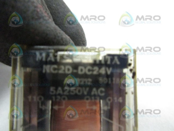 MATSUSHITA NC2D-DC24V RELAY  UNMP