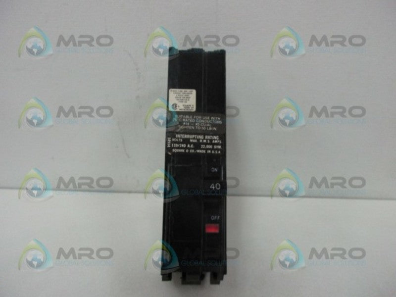 SQUARE D Q1240VH CIRCUIT BREAKER  NSMP