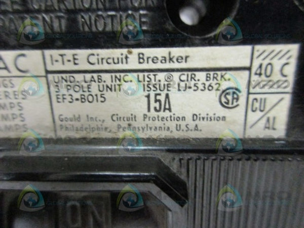 ITE EF3-B015 CIRCUIT BREAKER  NSMP