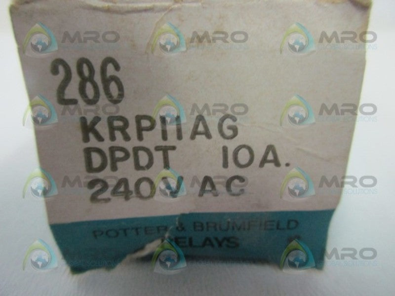 POTTER & BRUMFIELD KRPIIAG RELAY  NSMP