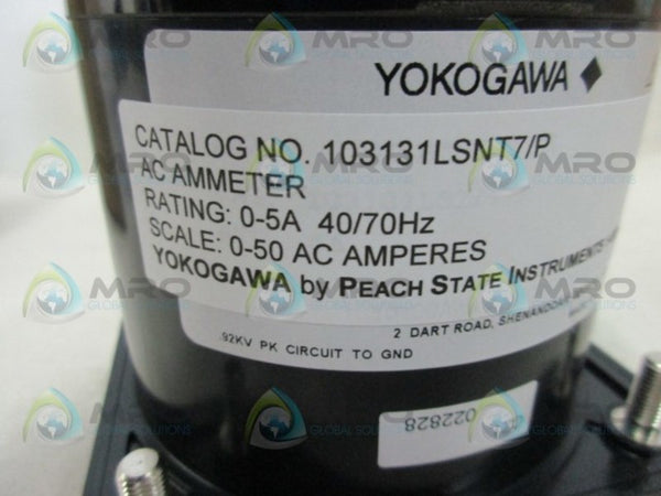 YOKOGAWA 103131LSNT7/P AC AMMETER  NSMP