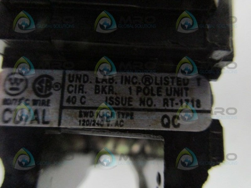 WESTINGHOUSE RT-1718 CIRCUIT BREAKER  UNMP