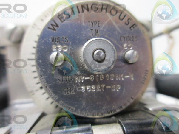 WESTINGHOUSE TYPE TK NY-B1B19N1-1 TIMING RELAY  UNMP