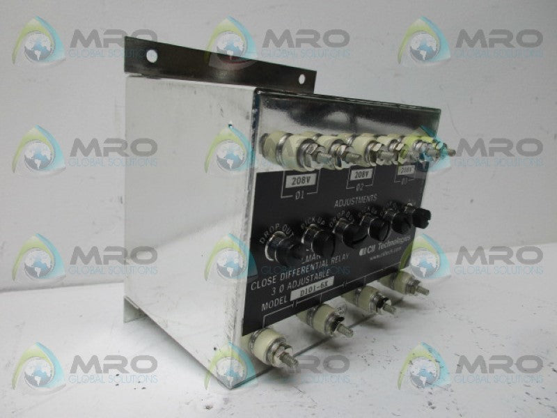 CII TECHNOLOGIES D101-6X CLOSE DIFFERENTIAL RELAY  NSNP