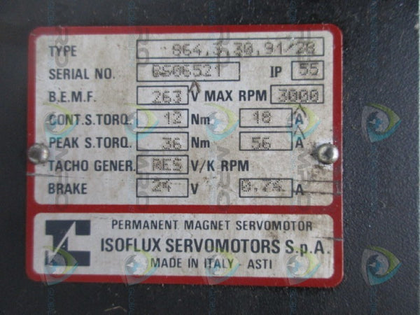 ABB 864,3,30,91/28 PERMENENT MAGNET SERVO MOTOR  UNMP