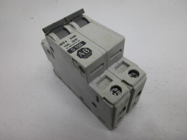 ALLEN BRADLEY 1492-CB2G150 SER. C CIRCUIT BREAKER 15A  UNMP