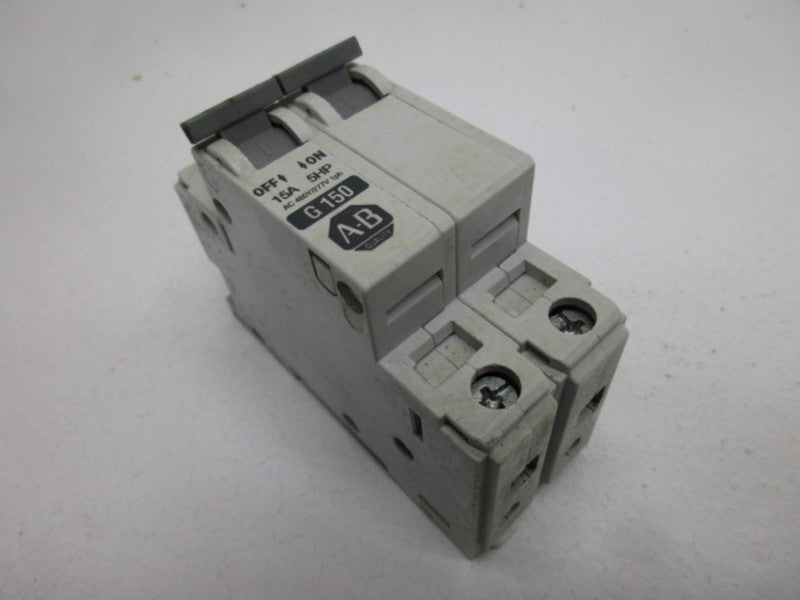 ALLEN BRADLEY 1492-CB2G150 SER. C CIRCUIT BREAKER 15A  UNMP