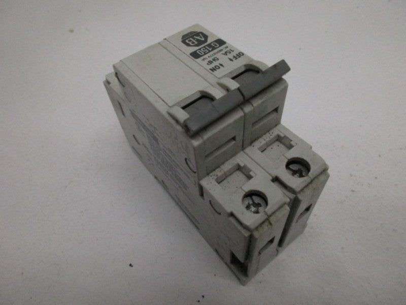 ALLEN BRADLEY 1492-CB2G150 SER. C CIRCUIT BREAKER 15A  UNMP