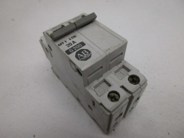 ALLEN BRADLEY 1492-CB2G200 SER. B CIRCUIT BREAKER 20A  UNMP