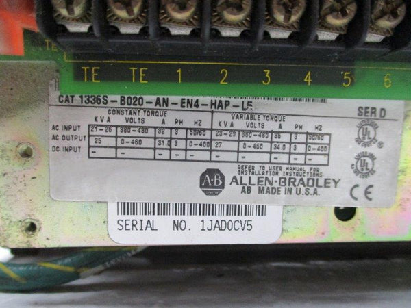 ALLEN BRADLEY 1336S-B020-AN-EN4-HAP-L5 SER. D  UNMP