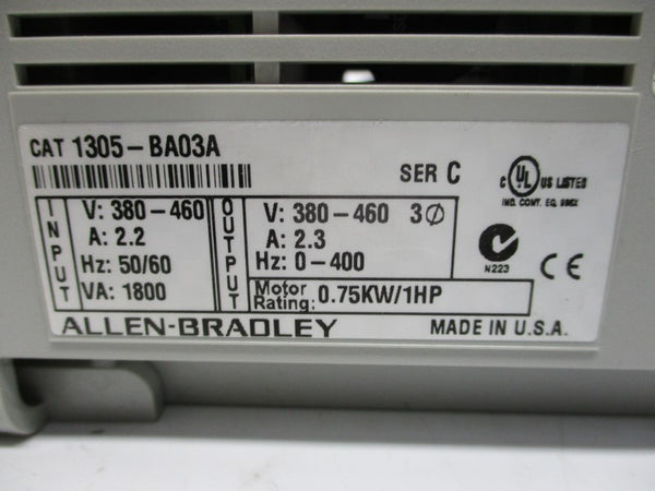 ALLEN BRADLEY 1305-BA30A SER. C NSMP