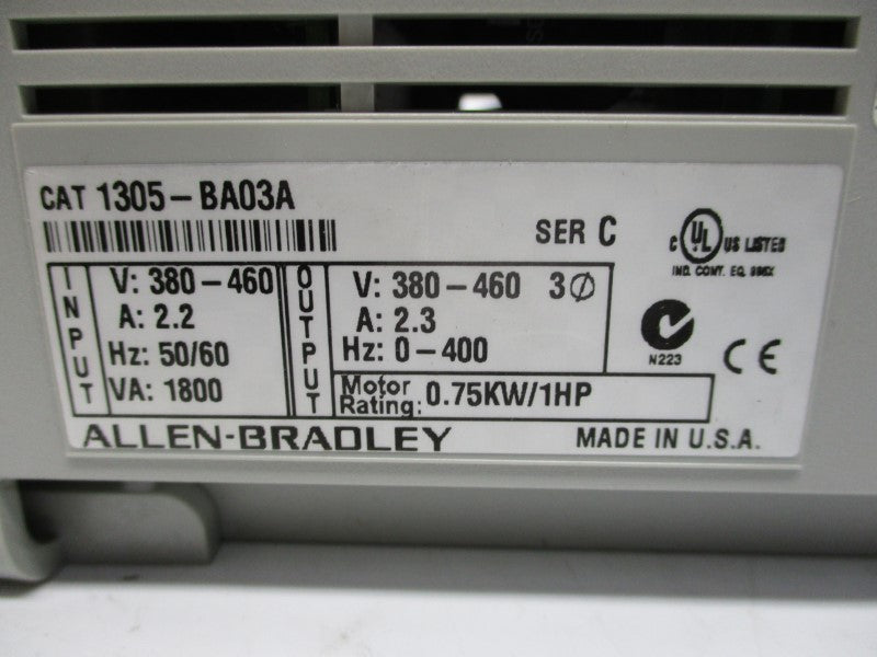 ALLEN BRADLEY 1305-BA30A SER. C NSMP