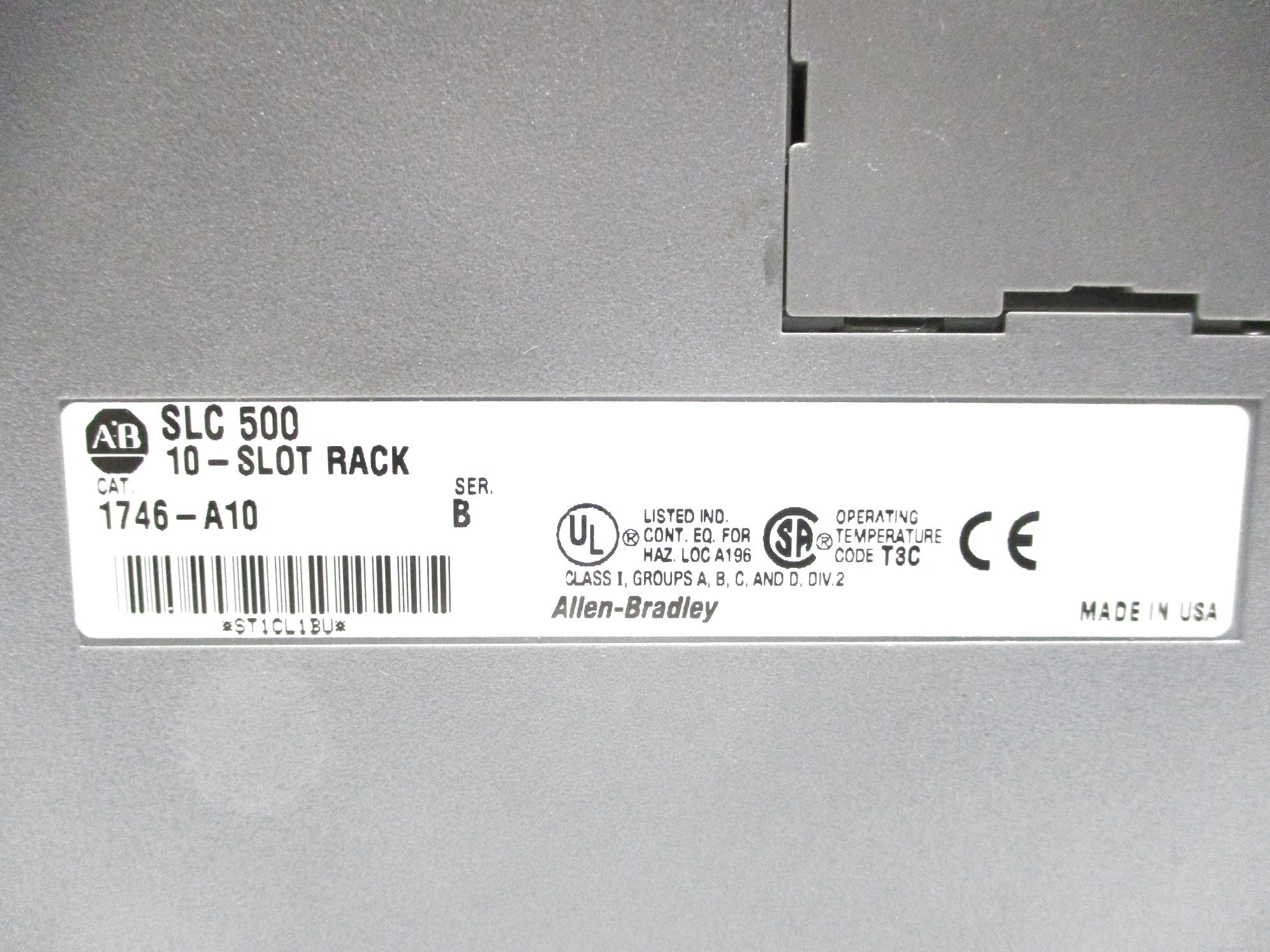ALLEN BRADLEY 1746-A10 SER. B UNMP