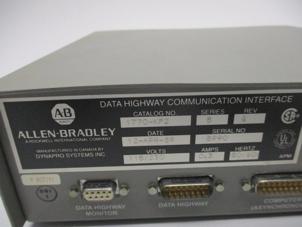 ALLEN BRADLEY 1770-KF2 SER. B NSNP