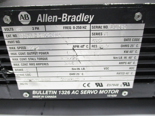 ALLEN BRADLEY 1326AB-B410G-M2L SER. B UNMP