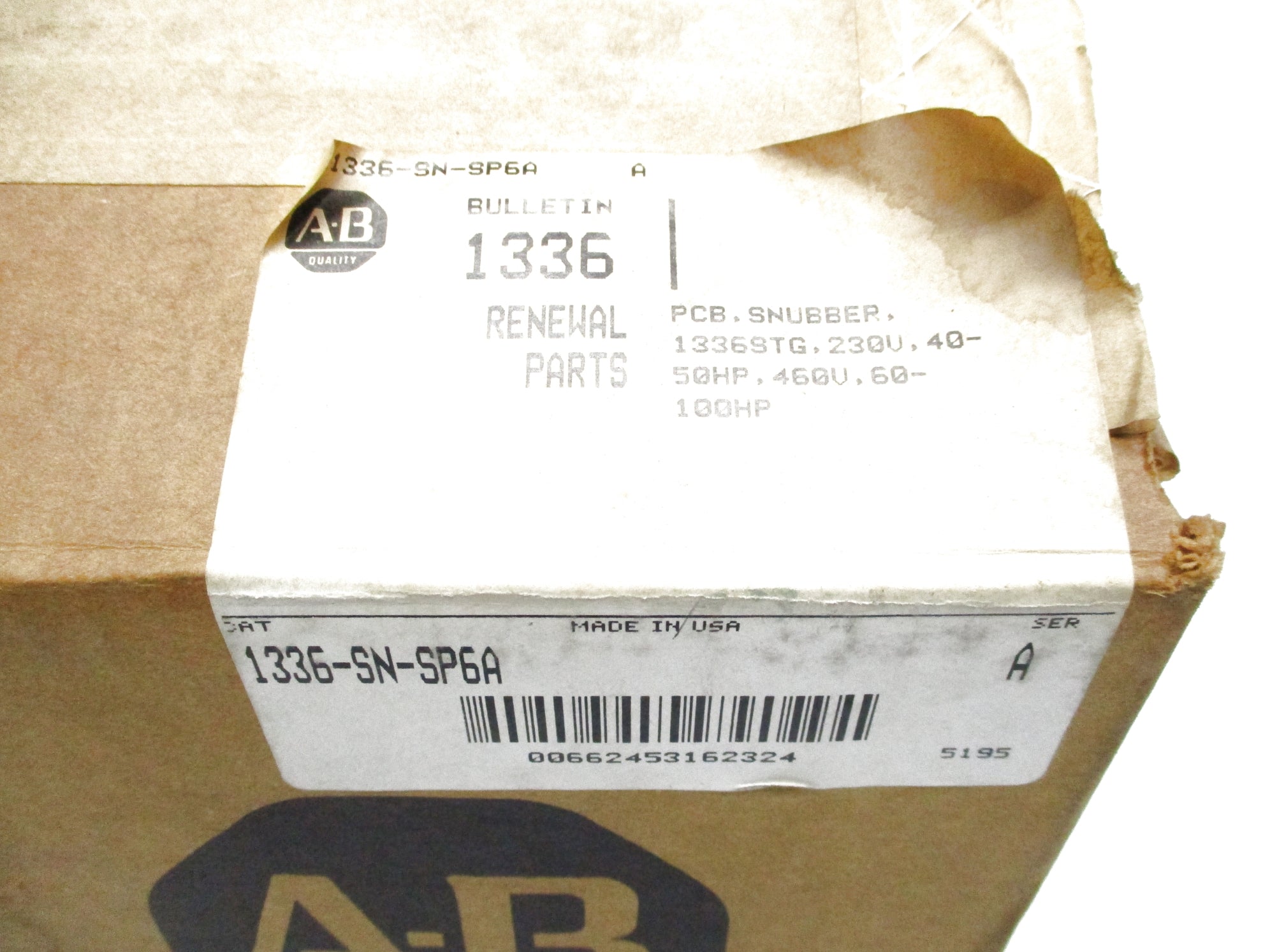 ALLEN BRADLEY 1336-SN-SP6A SER. A (AS PICTURED) NSMP