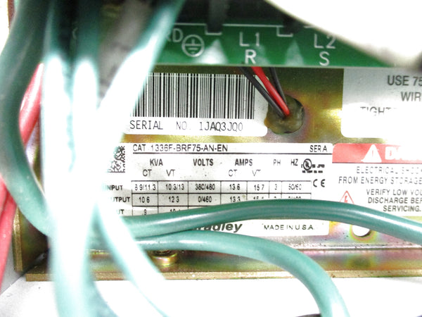 ALLEN BRADLEY 1336F-BRF75-AN-EN SER. A UNMP