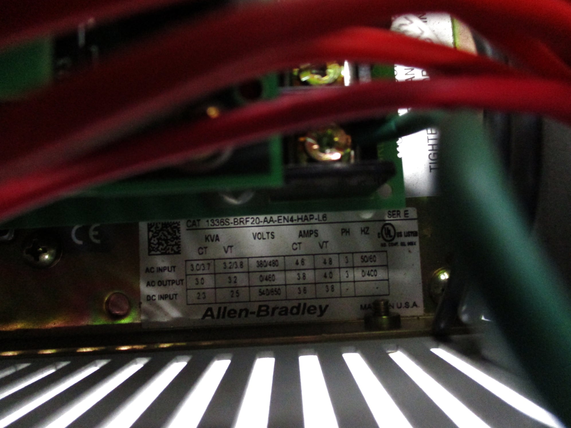 ALLEN BRADLEY 1336S-BRF20-AA-EN4-HAP-L6 SER. E UNMP