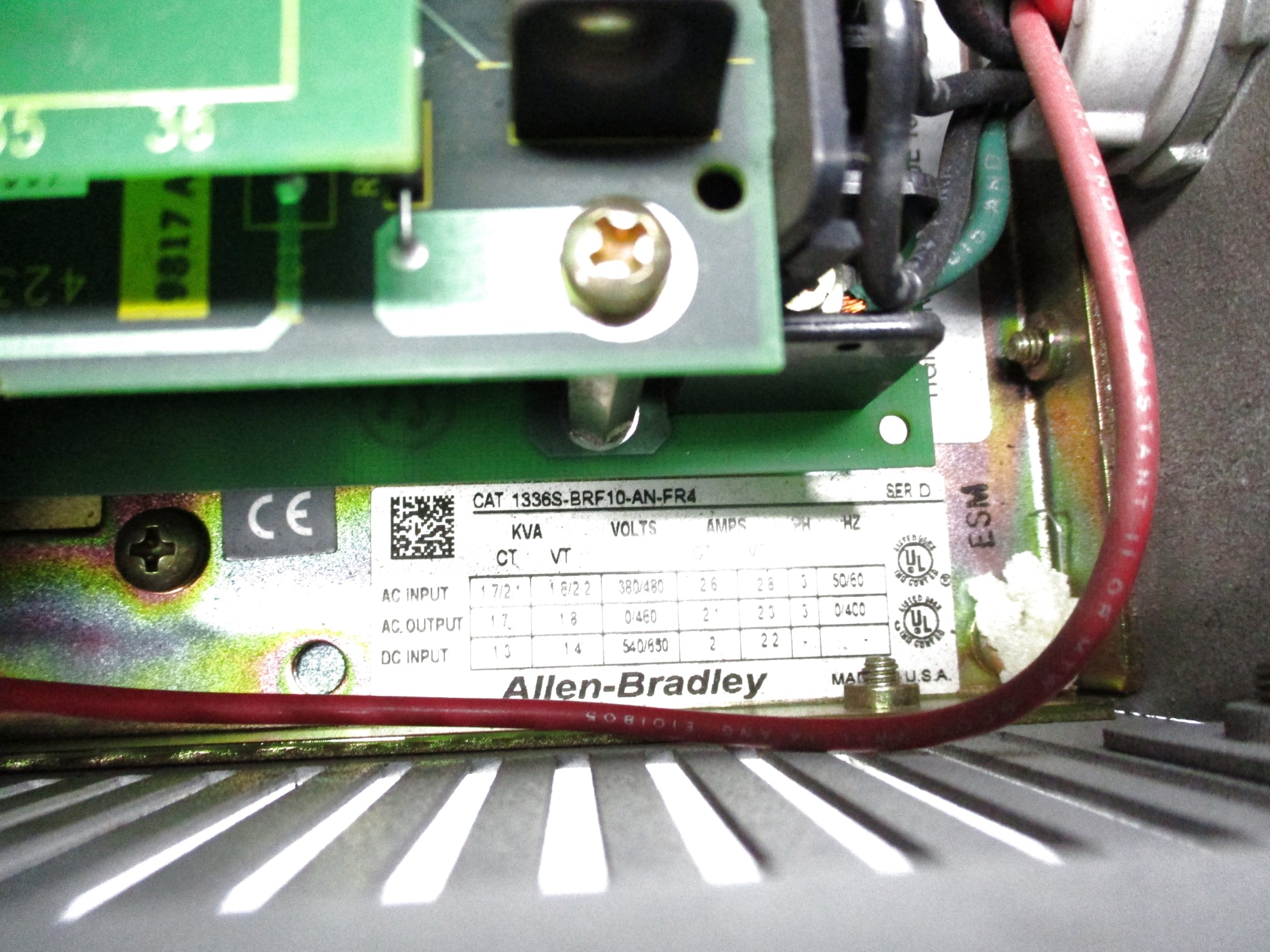 ALLEN BRADLEY 1336S-BRF10-AN-FR4 SER. D (AS PICTURED) UNMP