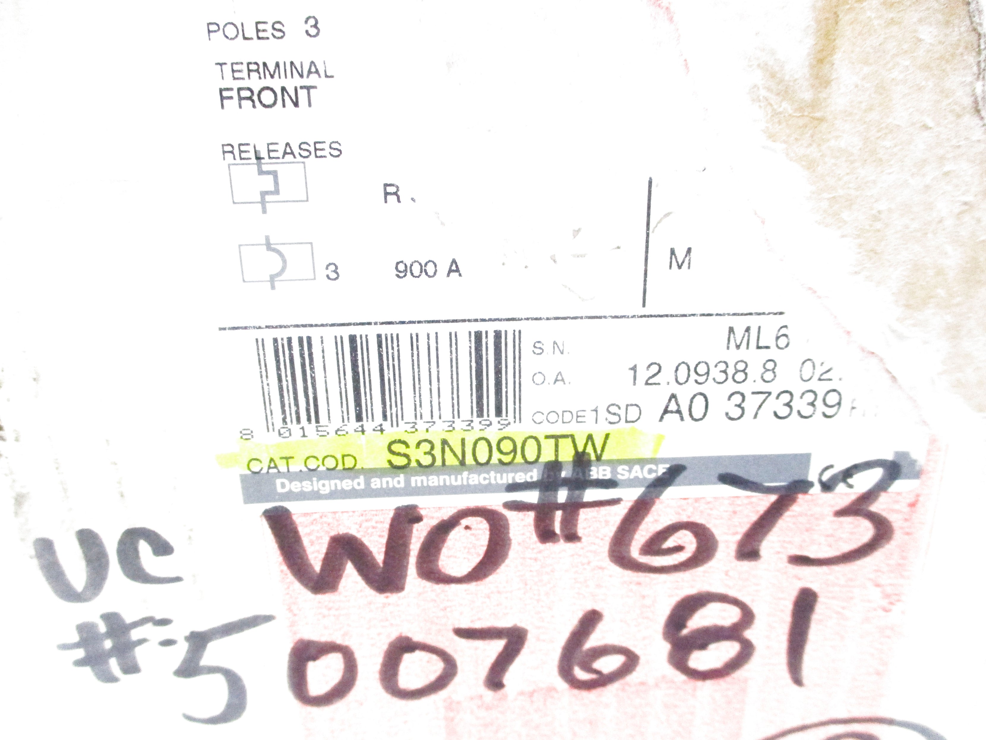 ABB S3N090TW 90A NSMP