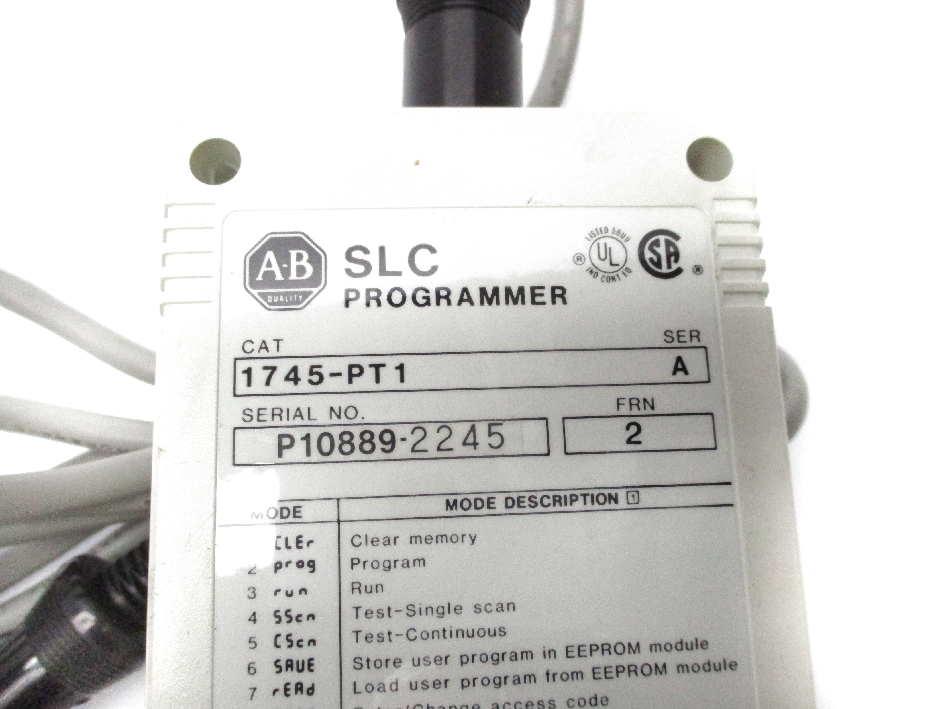 ALLEN BRADLEY 1745-PT1 SER. A F/W 2 NSMP