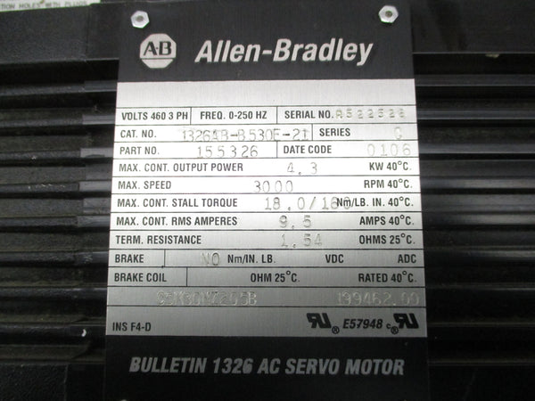 ALLEN BRADLEY 1326AB-B530E-21 SER. C UNMP