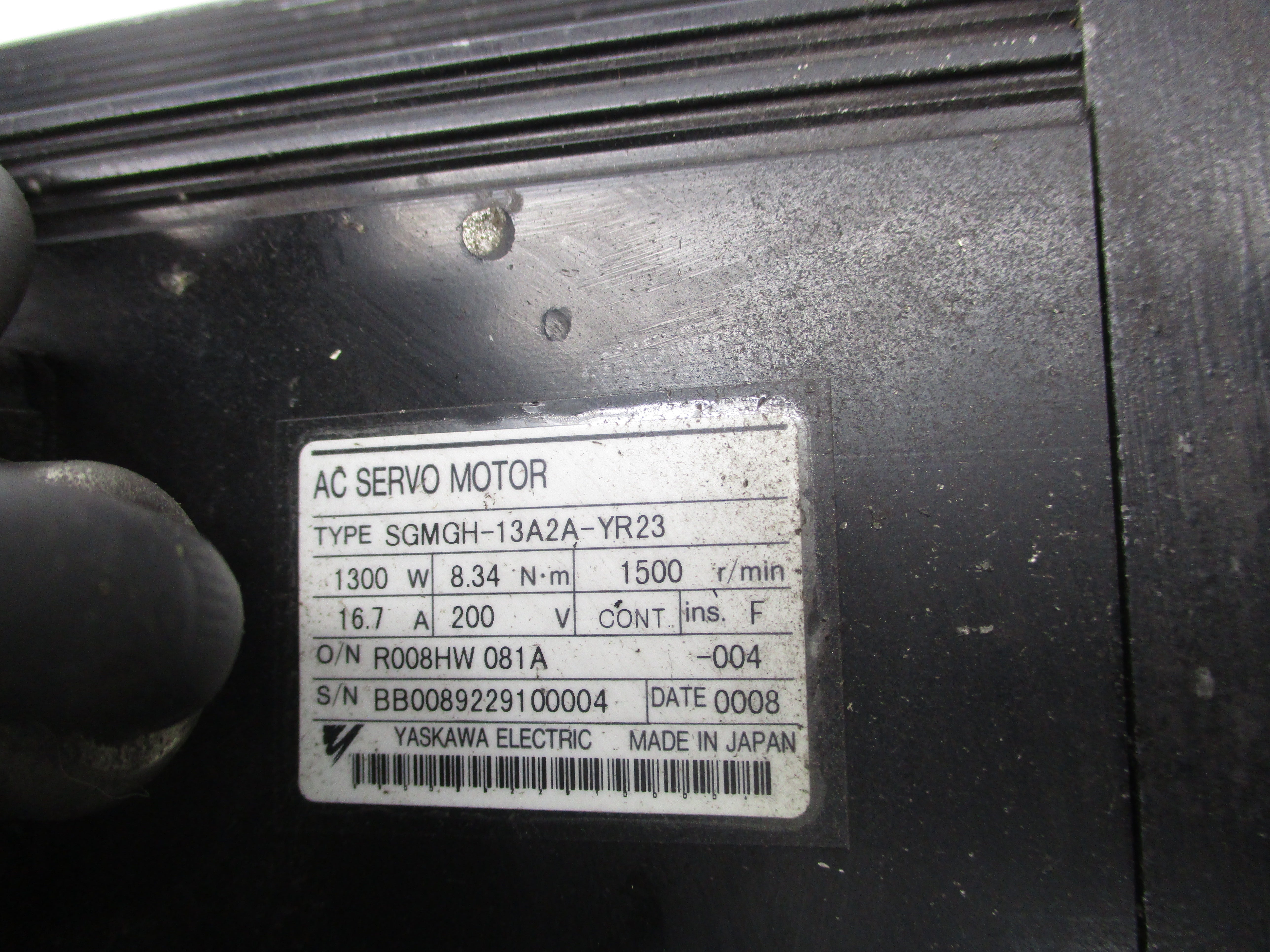 YASKAWA SGMGH-13A2A-YR23 UNMP