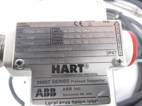 ABB 264DRGSRRRA1F6B2N2 2320PSI UNMP