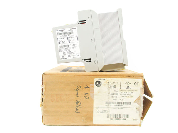 ALLEN BRADLEY 160-AA04NSF1 SER. C F/W 7.04 (BR/WH) NSMP