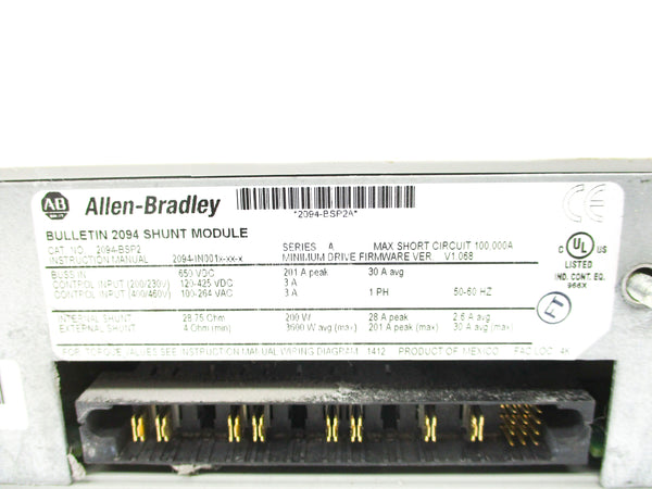 ALLEN BRADLEY 2094-BSP2 SER. A F/W V1.068 UNMP