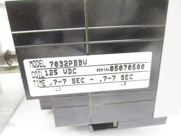 AGASTAT 7032PBBV 1-1423179-4 0.7-7SEC 125VDC NSMP