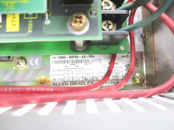 ALLEN BRADLEY 1336S-BRF20-AN-FR4 SER. D UNMP