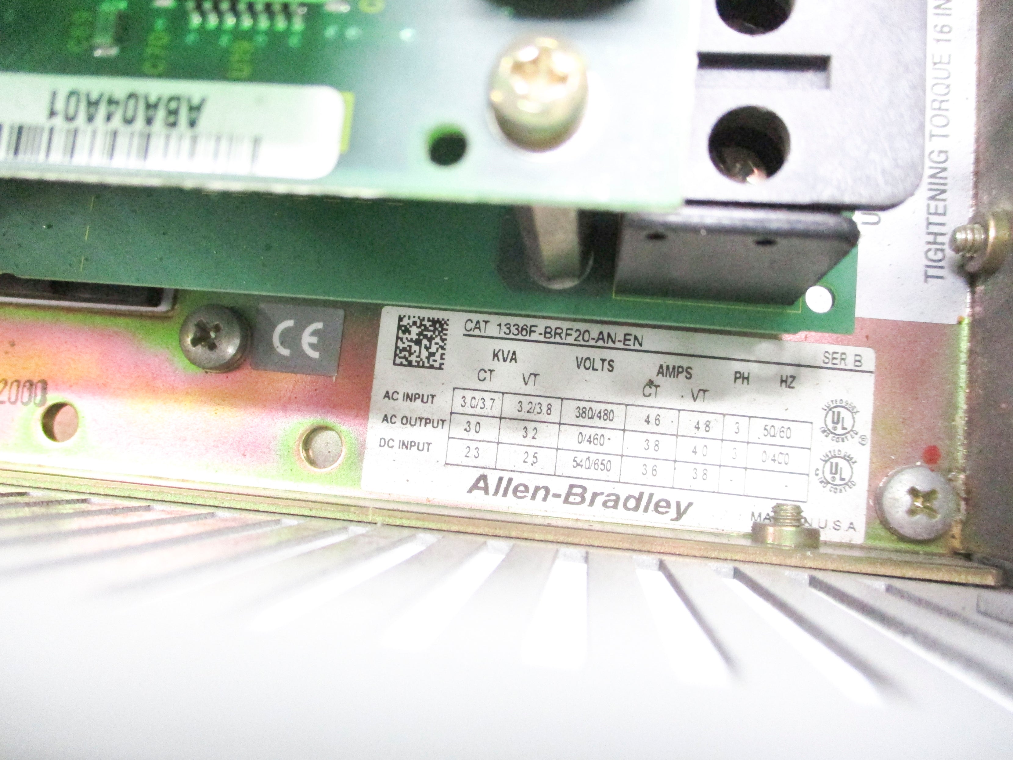 ALLEN BRADLEY 1336F-BRF20-AN-EN SER. B UNMP