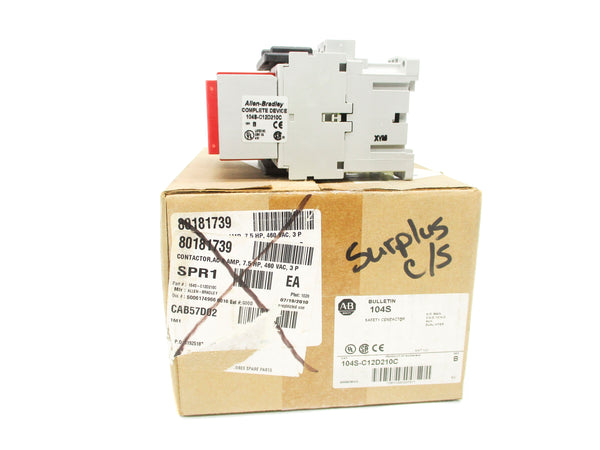 ALLEN BRADLEY 104S-C12D210C SER. B 120V (BR/WH) NSMP