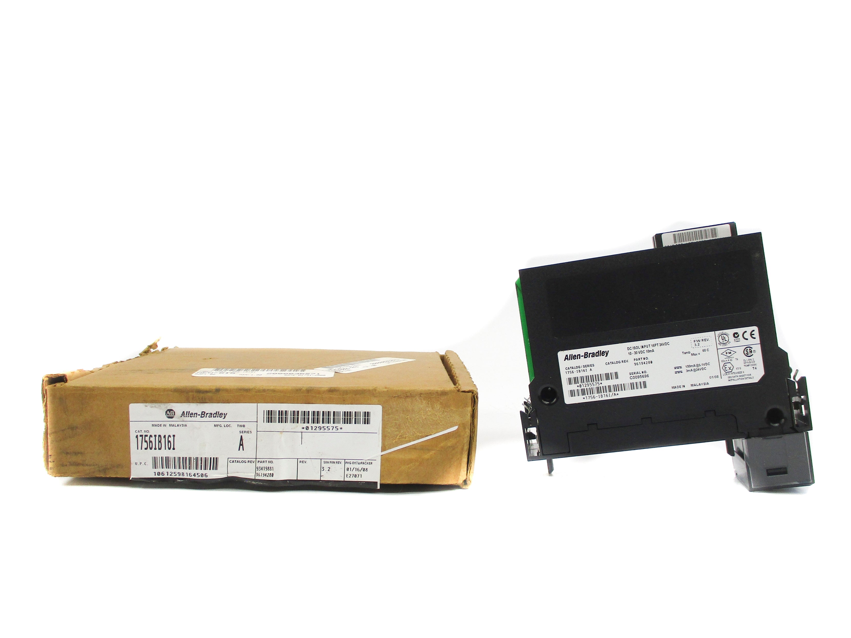 ALLEN BRADLEY 1756-IB16I SER. A F/W 3.2 NSMP
